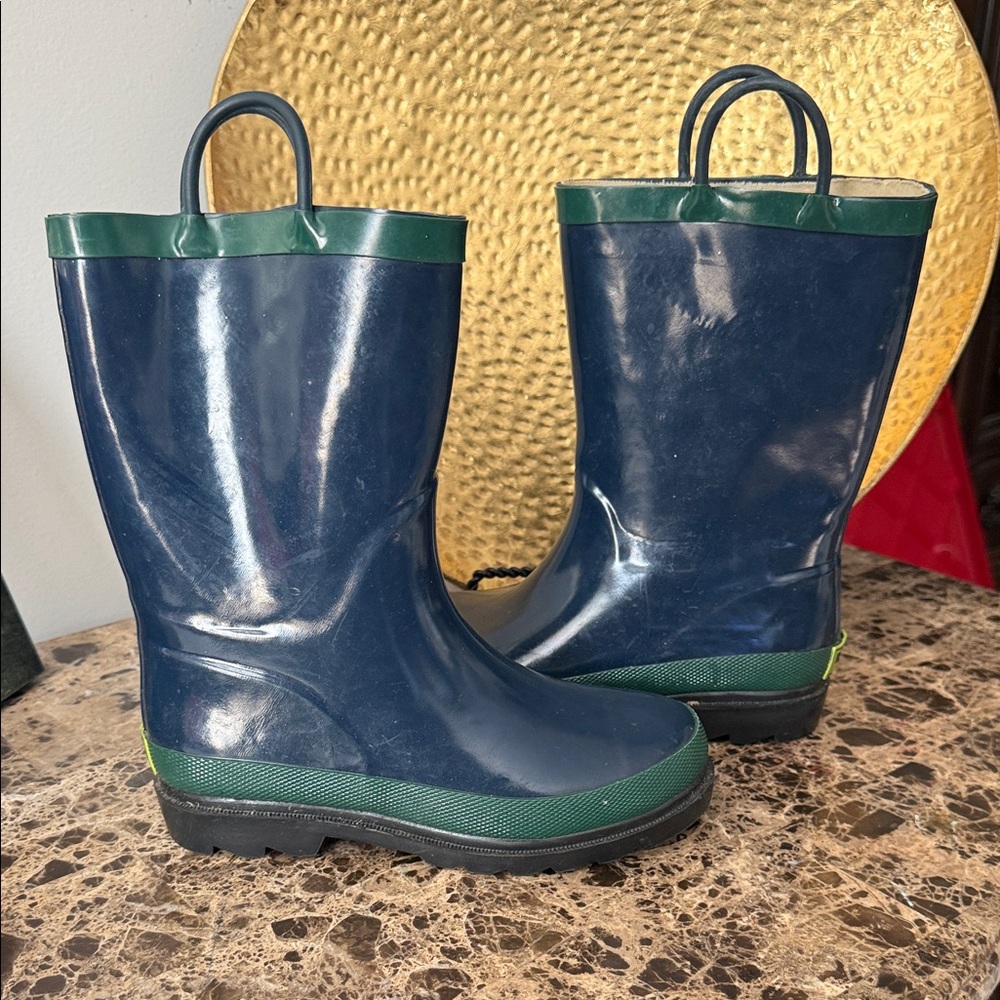 Western Chief Navy and Forest Green Rain Boots